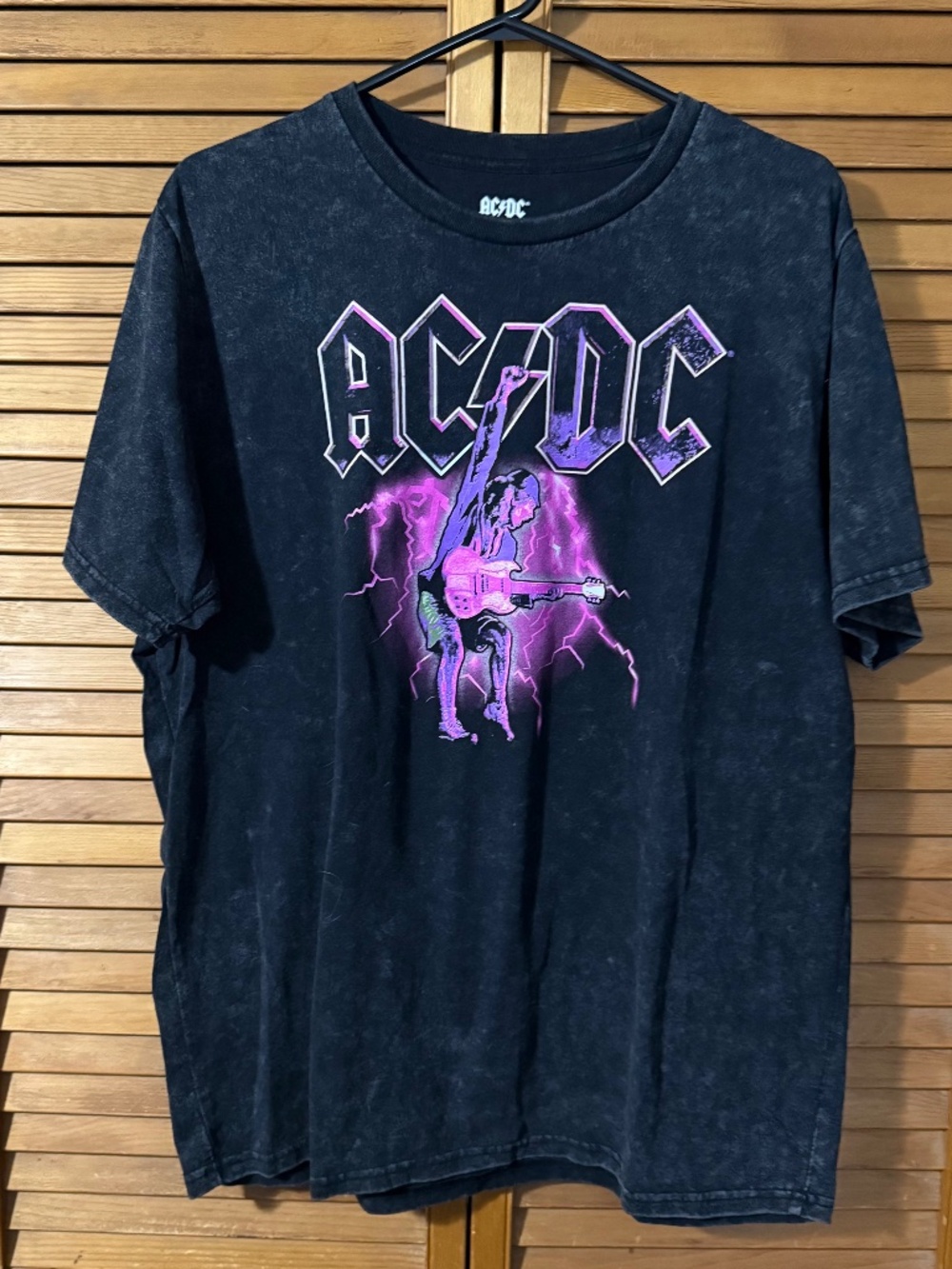 AC/DC Black Graphic Band Tee